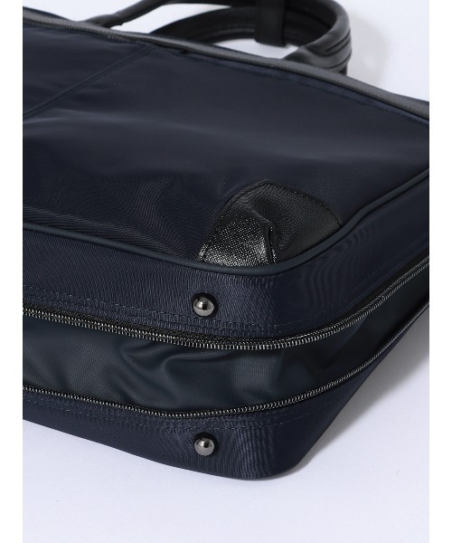 SUIT SQUARE(スーツスクエア)の「2WAYブリーフケース ナイロン×レザー(ビジネスバッグ・メンズ・ブラック/ネイビー・F)」の10枚目の写真