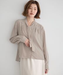 YECCA VECCA | ジオメ柄ボウタイブラウス(シャツ/ブラウス)
