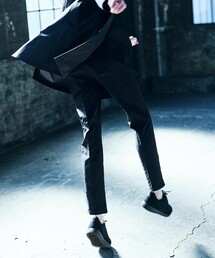 【撥水】【COMME CA MEN BLACK】【セットアップ対応】4WAYテック パンツ