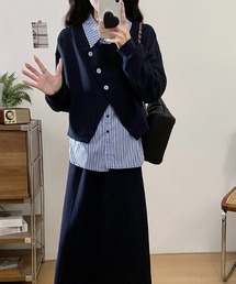 Diosfront（ディオスフロント）の「アシメ異素材ドッキングスウェットセットアップ（セットアップ）」