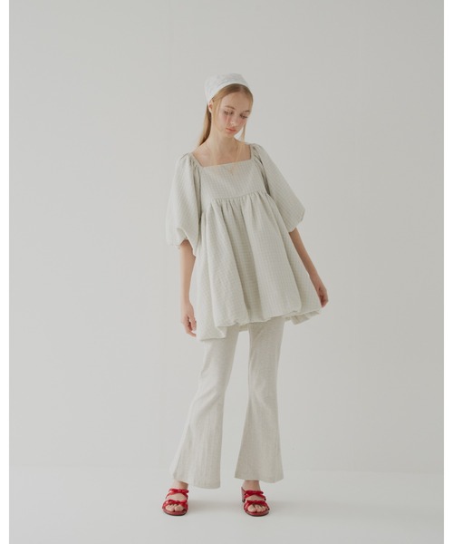 April Jane（エイプリルジェーン）の「コットンフレアパンツ（その他パンツ・レディース・グレー/ホワイト・MEDIUM/SMALL）」の17枚目の写真