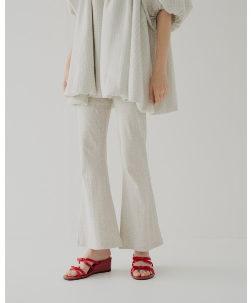 April Jane（エイプリルジェーン）の「コットンフレアパンツ（その他パンツ・レディース・グレー/ホワイト・MEDIUM/SMALL）」の13枚目の写真