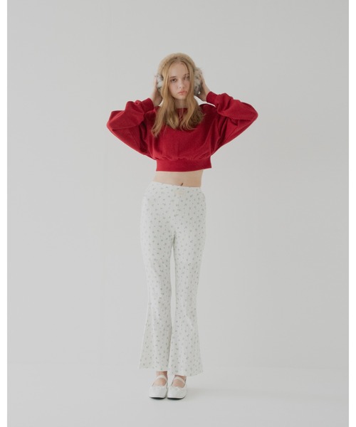 April Jane（エイプリルジェーン）の「コットンフレアパンツ（その他パンツ・レディース・グレー/ホワイト・MEDIUM/SMALL）」の5枚目の写真