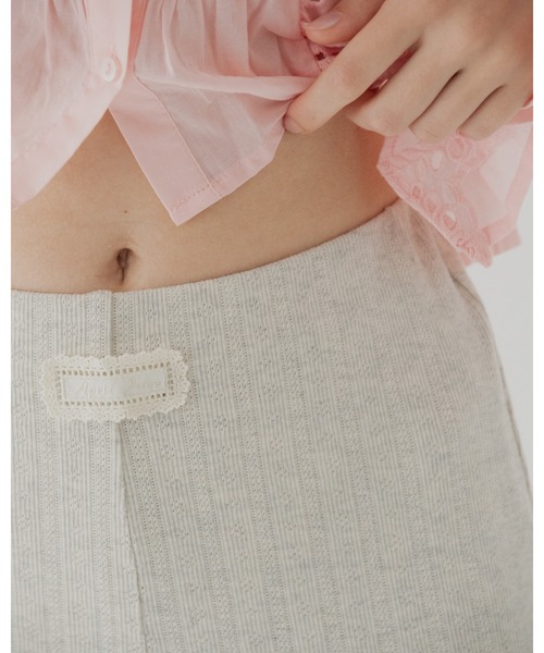 April Jane（エイプリルジェーン）の「コットンフレアパンツ（その他パンツ・レディース・グレー/ホワイト・MEDIUM/SMALL）」の16枚目の写真