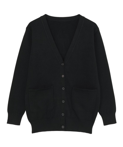 TOKYO SHIRTS（トウキョウシャツ）の「もちもち Vネック ミドル カーディガン（カーディガン/ボレロ・レディース・ネイビー/チャコール/ブラック・L/LL/M）」の4枚目の写真