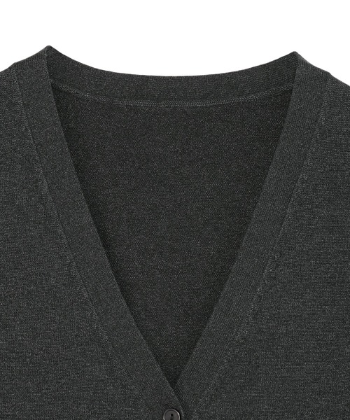 TOKYO SHIRTS（トウキョウシャツ）の「もちもち Vネック ミドル カーディガン（カーディガン/ボレロ・レディース・ネイビー/チャコール/ブラック・L/LL/M）」の13枚目の写真