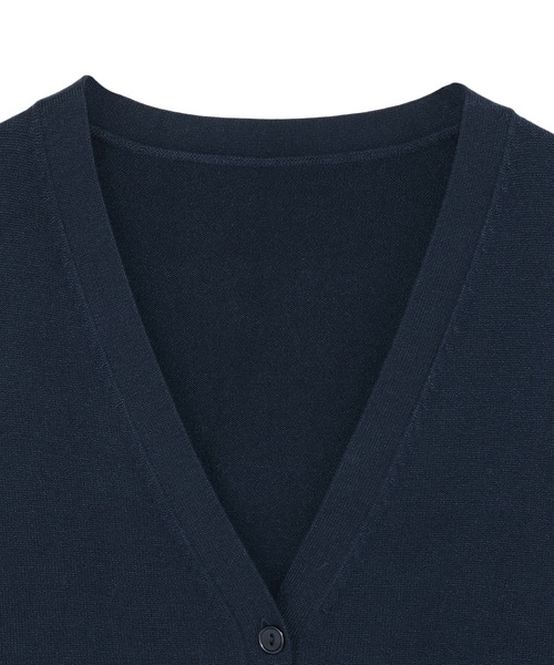 TOKYO SHIRTS（トウキョウシャツ）の「もちもち Vネック ミドル カーディガン（カーディガン/ボレロ・レディース・ネイビー/チャコール/ブラック・L/LL/M）」の20枚目の写真