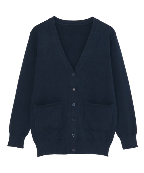 TOKYO SHIRTS（トウキョウシャツ）の「もちもち Vネック ミドル カーディガン（カーディガン/ボレロ・レディース・ネイビー/チャコール/ブラック・L/LL/M）」の18枚目の写真