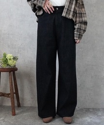 リサイクルデニムワイドパンツ