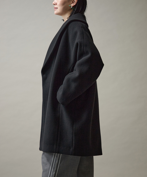 VERMEIL par iena(ヴェルメイユパーイエナ)の「wool over coat(その他アウター・レディース・ベージュ/ブラック・38/36)」の7枚目の写真