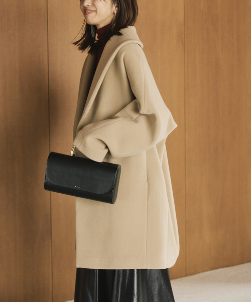 VERMEIL par iena(ヴェルメイユパーイエナ)の「wool over coat(その他アウター・レディース・ベージュ/ブラック・38/36)」の13枚目の写真