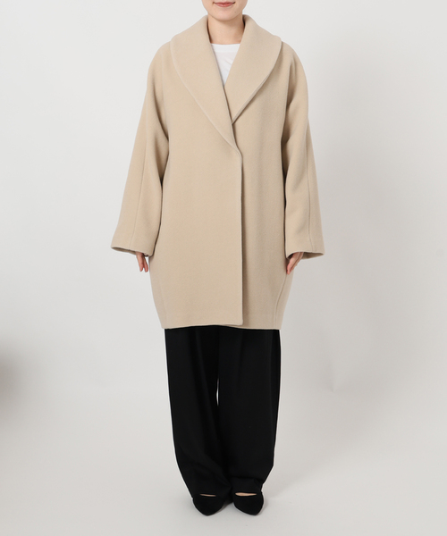 23AW✨ヴェルメイユパーイエナ　フードコートオーバーサイズ　モカベージュ 23AW✨ヴェルメイユパーイエナ フードコートオーバーサイズ モカ