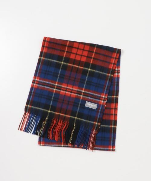 URBAN RESEARCH（アーバンリサーチ）の「チェックカシミヤマフラー（マフラー・メンズ・ブラック系その他/ブラウン系その他/イエロー系その他/ブルー系その他/レッド系その他・FREE）」の12枚目の写真