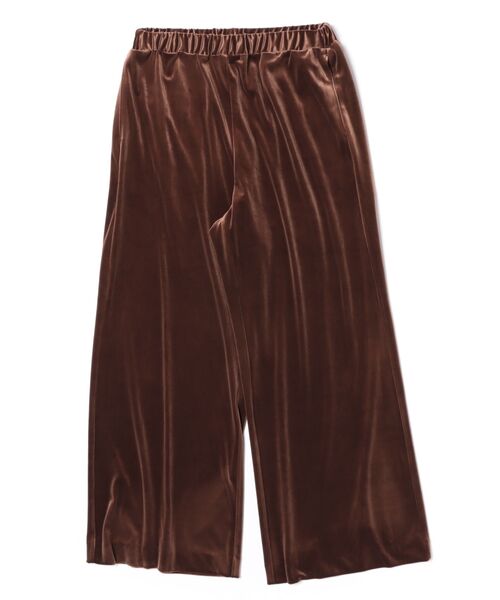 STRAWBERRY-FIELDS（ストロベリーフィールズ）の「スノーベロア_ベロアイージーパンツ（その他パンツ・レディース・ダークブラウン/ブラック・2）」の13枚目の写真