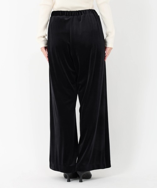 STRAWBERRY-FIELDS（ストロベリーフィールズ）の「スノーベロア_ベロアイージーパンツ（その他パンツ・レディース・ダークブラウン/ブラック・2）」の6枚目の写真