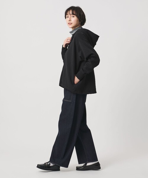 UNITED ARROWS（ユナイテッドアローズ）の「リーヴズ ジャガード スウェット パーカー（スウェット・レディース・ブラック・FREE）」の3枚目の写真