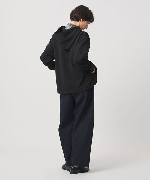 UNITED ARROWS（ユナイテッドアローズ）の「リーヴズ ジャガード スウェット パーカー（スウェット・レディース・ブラック・FREE）」の4枚目の写真