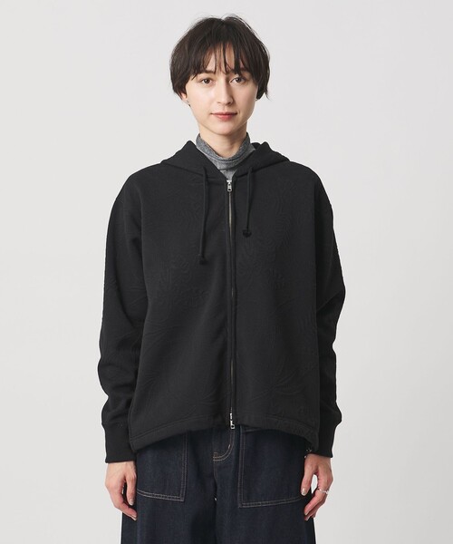 UNITED ARROWS（ユナイテッドアローズ）の「リーヴズ ジャガード スウェット パーカー（スウェット・レディース・ブラック・FREE）」の5枚目の写真