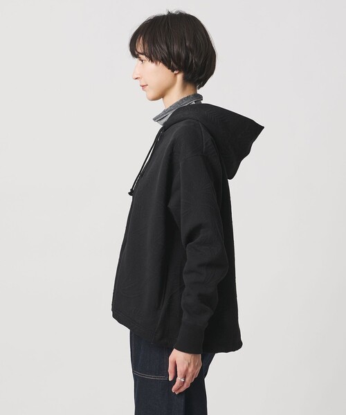 UNITED ARROWS（ユナイテッドアローズ）の「リーヴズ ジャガード スウェット パーカー（スウェット・レディース・ブラック・FREE）」の6枚目の写真