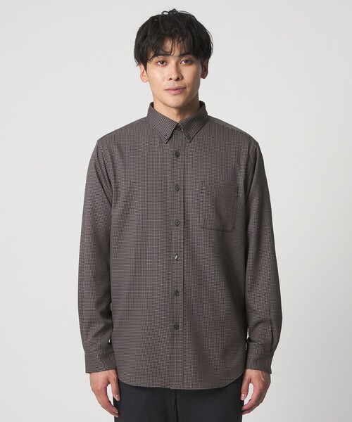 A DAY IN THE LIFE UNITED ARROWS(アデイインザライフユナイテッドアローズ)の「ウールライク ガンクラブ チェック ボタンダウンシャツ<A DAY IN THE LIFE>(シャツ/ブラウス・メンズ・ネイビー/ダークグレー・L/M)」の6枚目の写真