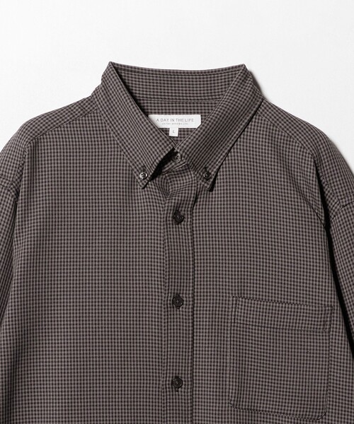 A DAY IN THE LIFE UNITED ARROWS(アデイインザライフユナイテッドアローズ)の「ウールライク ガンクラブ チェック ボタンダウンシャツ<A DAY IN THE LIFE>(シャツ/ブラウス・メンズ・ネイビー/ダークグレー・L/M)」の16枚目の写真