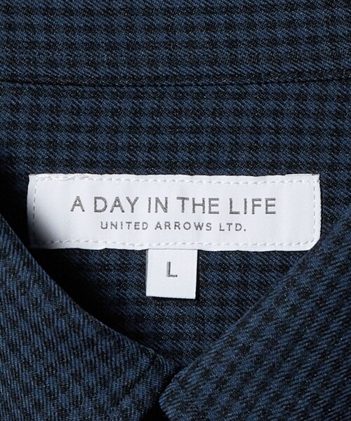 A DAY IN THE LIFE UNITED ARROWS(アデイインザライフユナイテッドアローズ)の「ウールライク ガンクラブ チェック ボタンダウンシャツ<A DAY IN THE LIFE>(シャツ/ブラウス・メンズ・ネイビー/ダークグレー・L/M)」の18枚目の写真