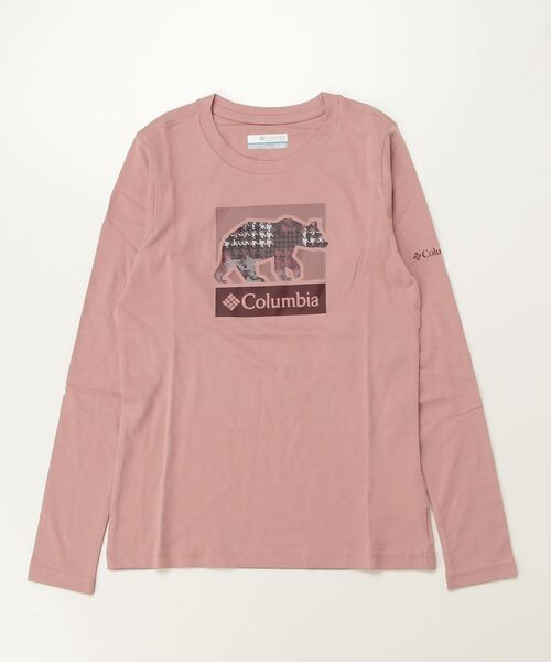 Columbia（コロンビア）の「コロンビア  ヘーゼルデルヒルロングスリーブグラフィックTシャツ（Tシャツ/カットソー・キッズ・スモークピンク/ブルーグレー・J/S/J/M/J/L/J/XS）」の2枚目の写真
