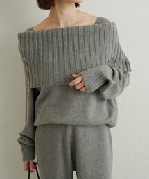 Omekashi | オフショルニット(ニット/セーター)