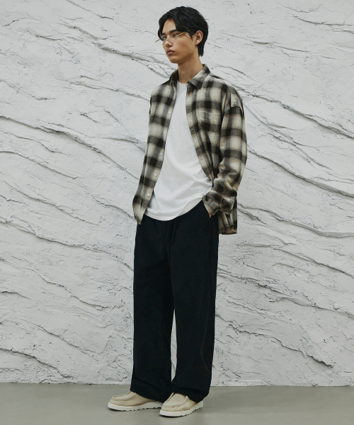 SIGNATURE（シグネチャ）の「ワンタックコーデュロイワイドパンツ[ブラック]（その他パンツ・レディース・その他・X-LARGE/SMALL/MEDIUM/LARGE）」の14枚目の写真