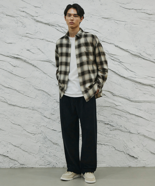 SIGNATURE（シグネチャ）の「ワンタックコーデュロイワイドパンツ[ブラック]（その他パンツ・レディース・その他・X-LARGE/SMALL/MEDIUM/LARGE）」の7枚目の写真