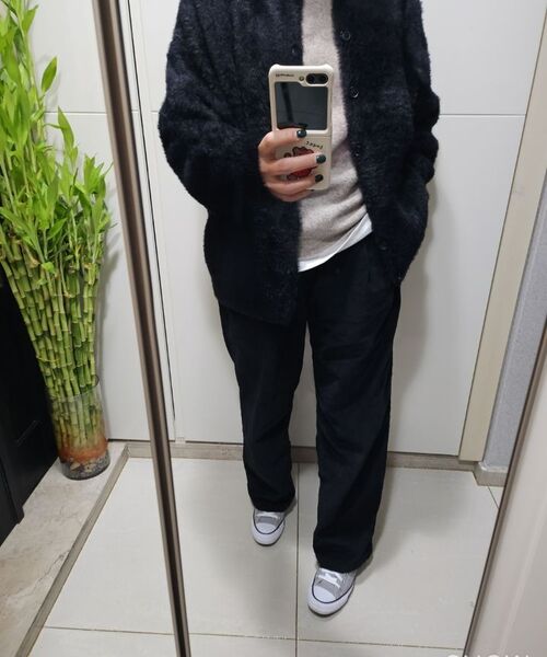 SIGNATURE（シグネチャ）の「ワンタックコーデュロイワイドパンツ[ブラック]（その他パンツ・レディース・その他・X-LARGE/SMALL/MEDIUM/LARGE）」の6枚目の写真
