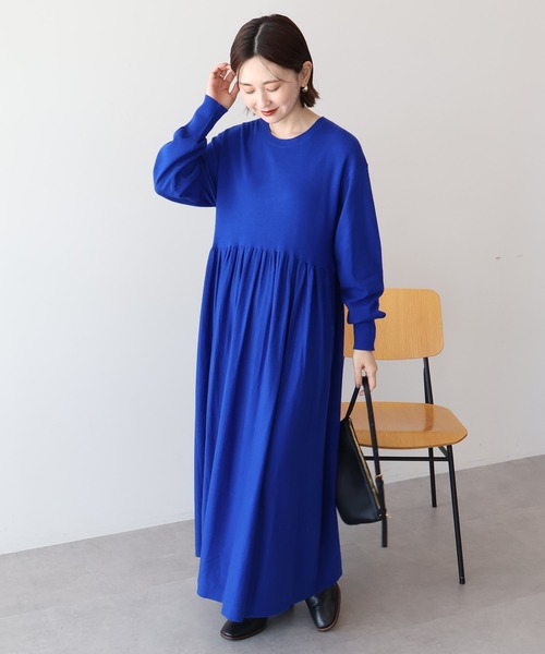 WEB限定】バイパチティアードニットワンピース（ワンピース