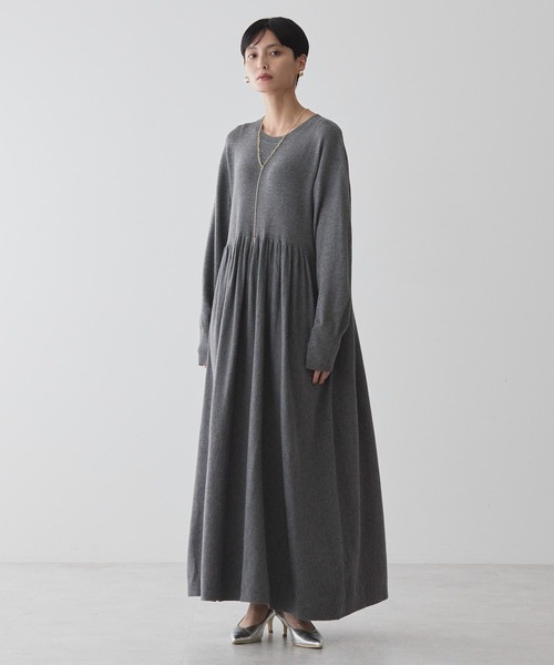 AMERICAN HOLIC（アメリカンホリック）の「【WEB限定】バイパチティアードニットワンピース（ワンピース・レディース・ブラック/ブルー/杢グレー・FREE）」の17枚目の写真