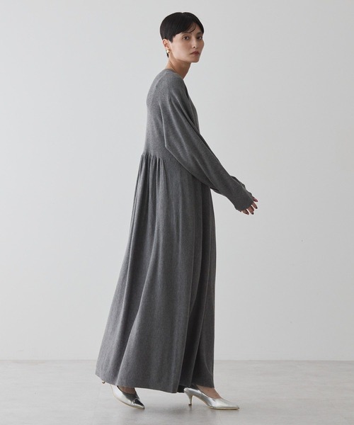 AMERICAN HOLIC（アメリカンホリック）の「【WEB限定】バイパチティアードニットワンピース（ワンピース・レディース・ブラック/ブルー/杢グレー・FREE）」の19枚目の写真