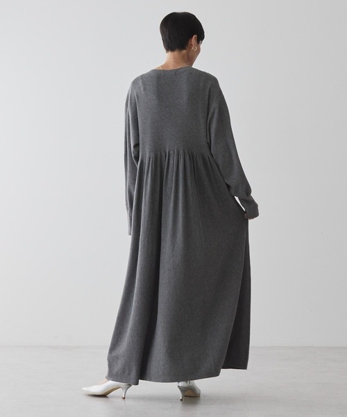 AMERICAN HOLIC（アメリカンホリック）の「【WEB限定】バイパチティアードニットワンピース（ワンピース・レディース・ブラック/ブルー/杢グレー・FREE）」の20枚目の写真