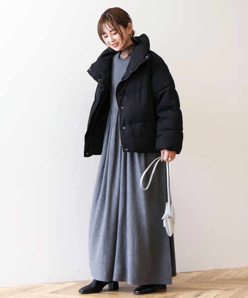 AMERICAN HOLIC（アメリカンホリック）の「【WEB限定】バイパチティアードニットワンピース（ワンピース・レディース・ブラック/ブルー/杢グレー・FREE）」の15枚目の写真