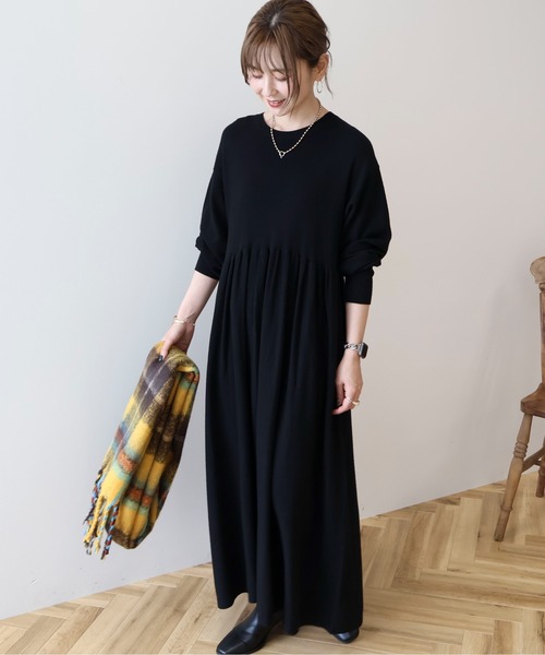 WEB限定】バイパチティアードニットワンピース（ワンピース