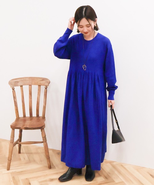 WEB限定】バイパチティアードニットワンピース（ワンピース