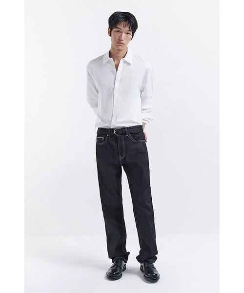 MUSINSA STANDARD（ムシンサスタンダード）の「セルビッジストレートデニムパンツ [ディープインディゴ]（デニムパンツ・メンズ・その他・28/29/32/30/31/33/26/27/40/38/42/36/34）」の13枚目の写真