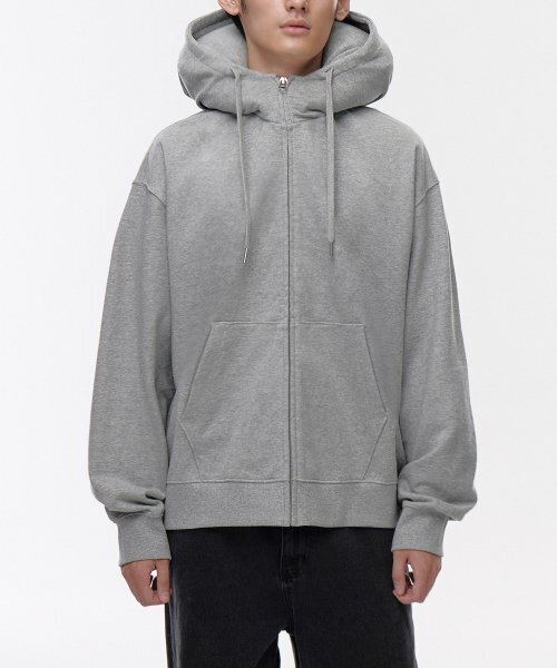 エアネックピローオーバーサイズフードパーカージップアップ