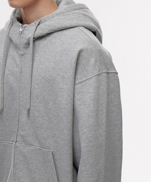 セール】エアネックピローオーバーサイズフードパーカージップアップ