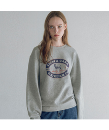 A3556 VIENI A CASA スウェットシャツ_Melange gray