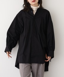OMNES Supremo タイプライター袖リボンビッグシャツ