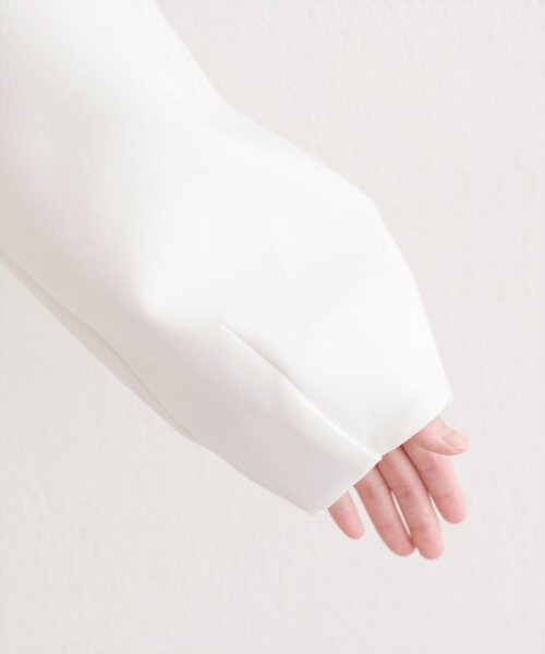 natural couture（ナチュラルクチュール）の「ショート丈ダンボールプルオーバー+ペプラムキャミSET（Tシャツ/カットソー・レディース・ブラウン/オフホワイト/チャコールグレー/グレイッシュベージュ・FREE）」の7枚目の写真