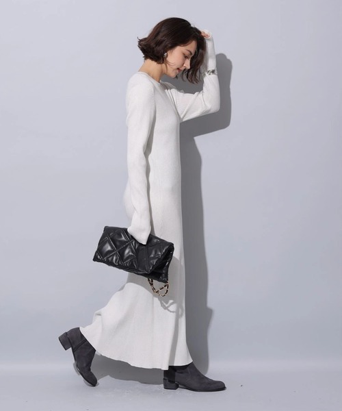 ラメニットロングワンピース（ワンピース）｜Arpege story