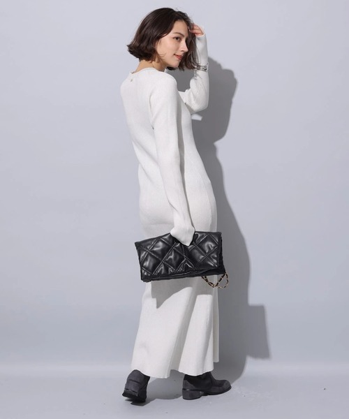 ラメニットロングワンピース（ワンピース）｜Arpege story