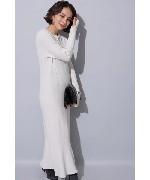 ラメニットロングワンピース（ワンピース）｜Arpege story