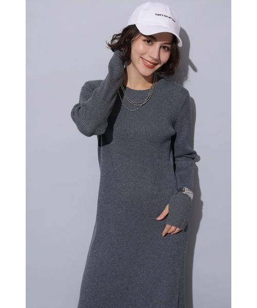 ラメニットロングワンピース（ワンピース）｜Arpege story