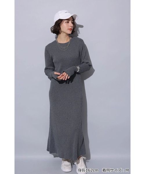 ラメニットロングワンピース（ワンピース）｜Arpege story