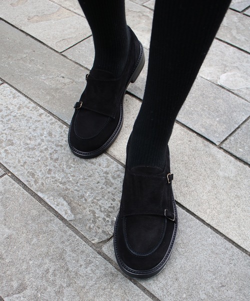 Scrap Book（スクラップブック）の「【STATUS】スウェードバックル ローファー（ローファー・レディース・ブラウン/ブラック・37）」の5枚目の写真